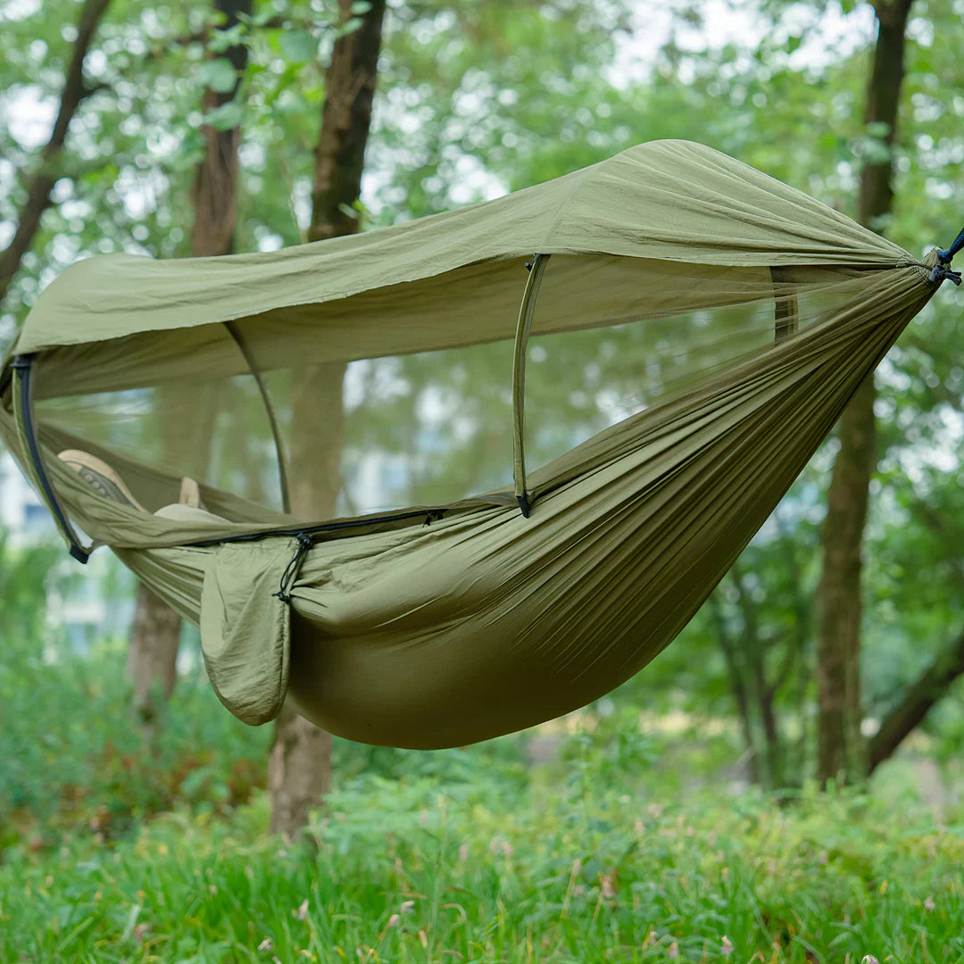Outdoor Hammock | Mosquito Net & Sun Canopy | 260 x 140 cm