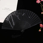 Hand Fan | Traditional Floral Design & Bamboo Ribs | 21 cm
