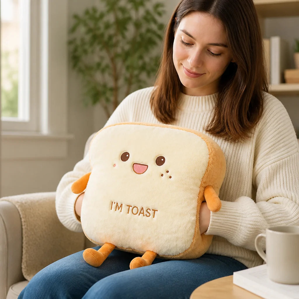 Hand Warmer Pillow | Built-In Pocket & Ultra-Soft Plush | 36 x 41 cm