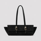 Handbag | Structured Faux Leather & Gold-Tone Hardware