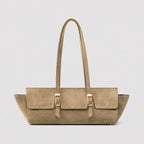 Handbag | Structured Faux Leather & Gold-Tone Hardware
