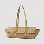Handbag | Structured Faux Leather & Gold-Tone Hardware