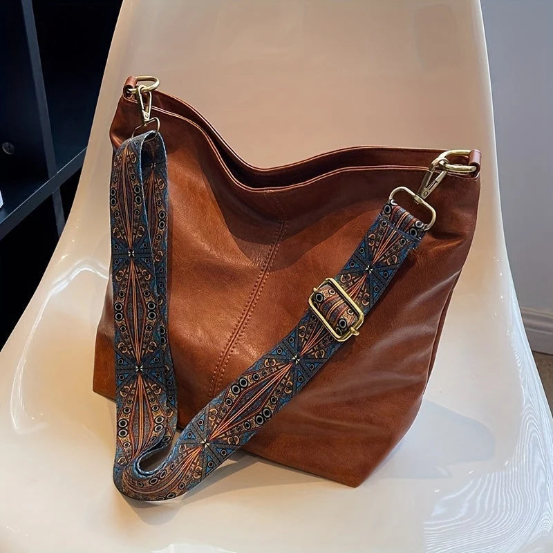 Handbag | Waterproof Leather & Vibrant Geometric Print