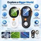 Handheld Digital Microscope | 500x Magnification & Built-In LCD