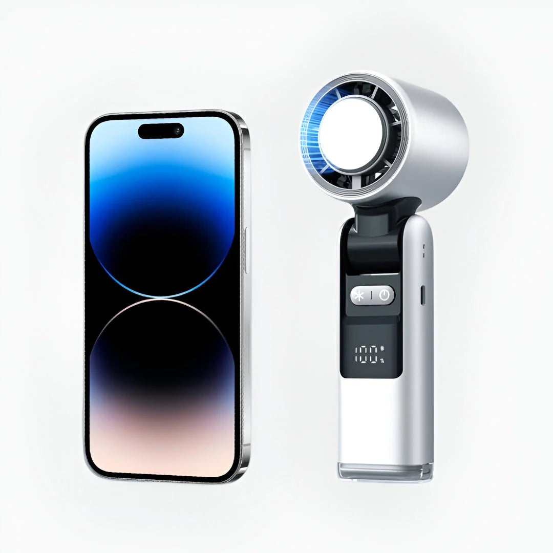 Handheld Fan | USB-C Rechargeable & Cooling Plate | 4000 mAh