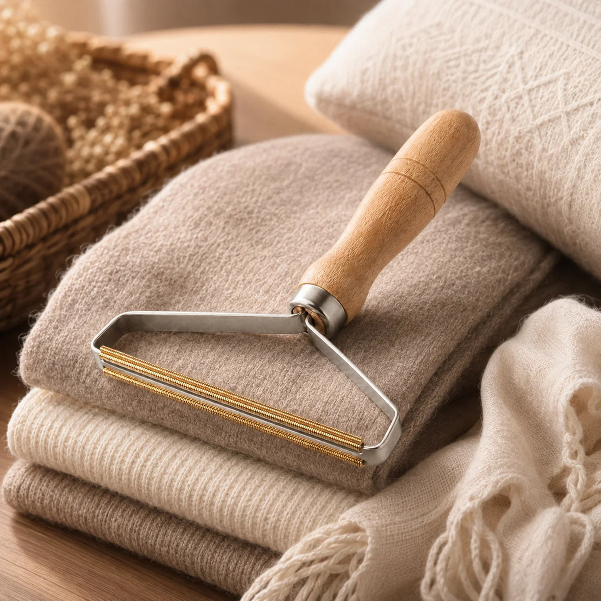 Handheld Lint Remover | Durable Metal Bristles