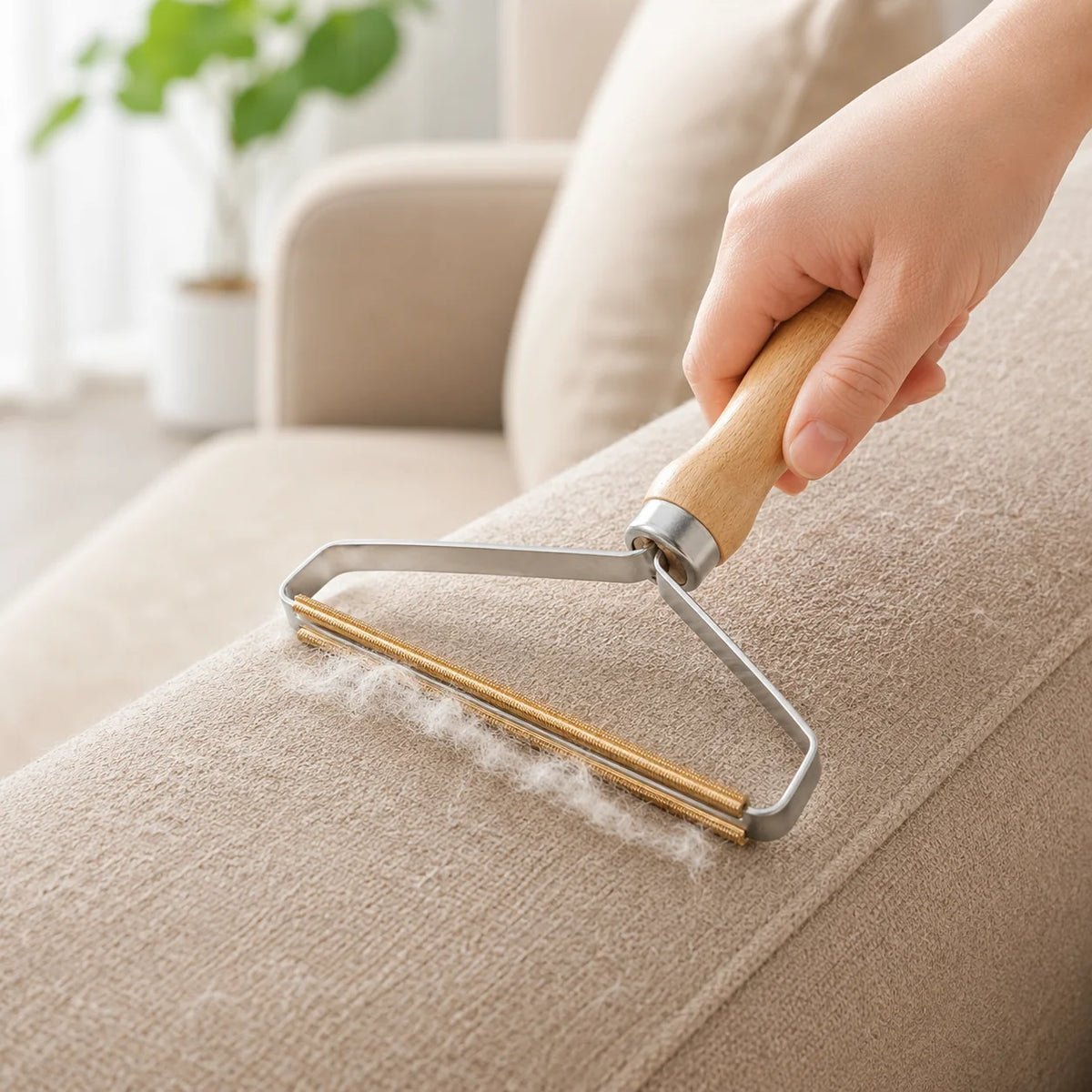 Handheld Lint Remover | Durable Metal Bristles