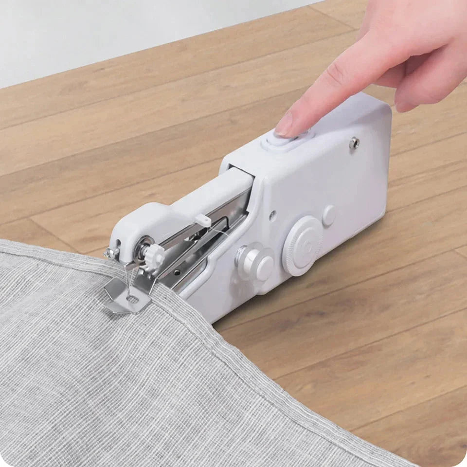 Handheld Sewing Machine | One-Hand Operation & Needle Threader | Travel Size