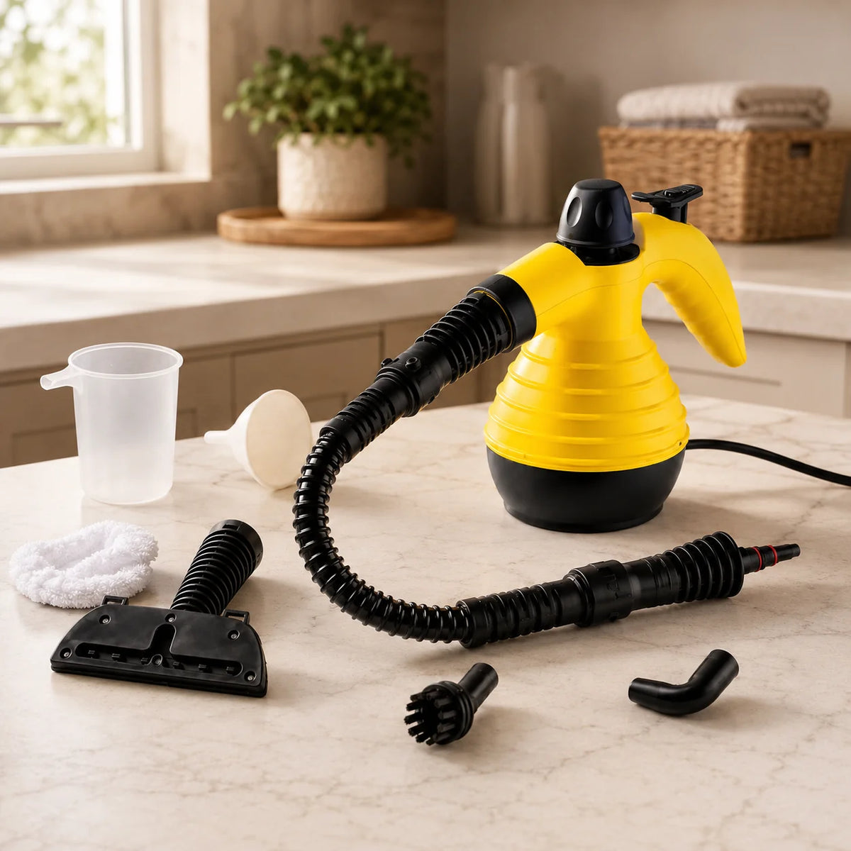 Handheld Steam Cleaner | 1000W & 3 Bar Chemical-Free Multi-Surface