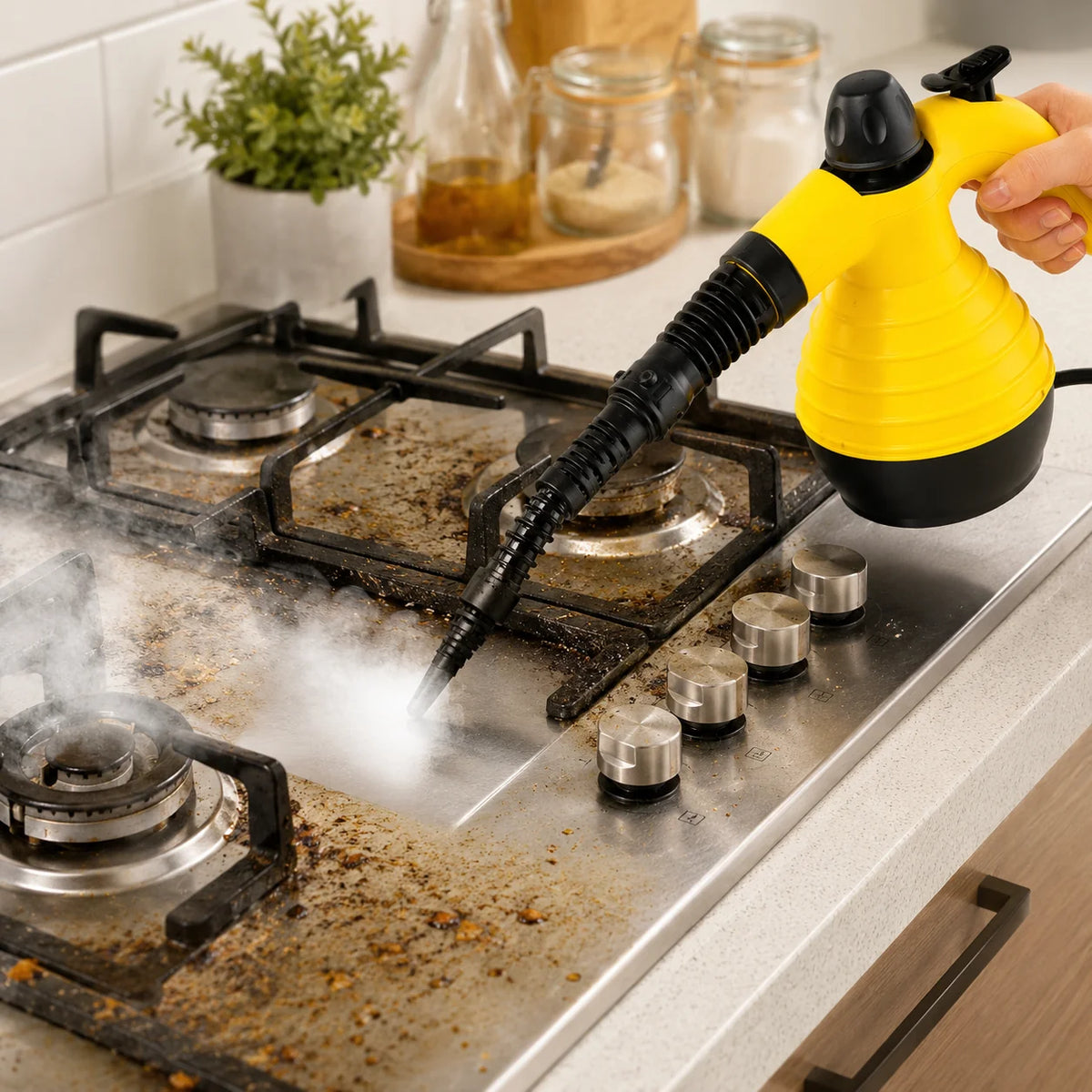 Handheld Steam Cleaner | 1000W & 3 Bar Chemical-Free Multi-Surface