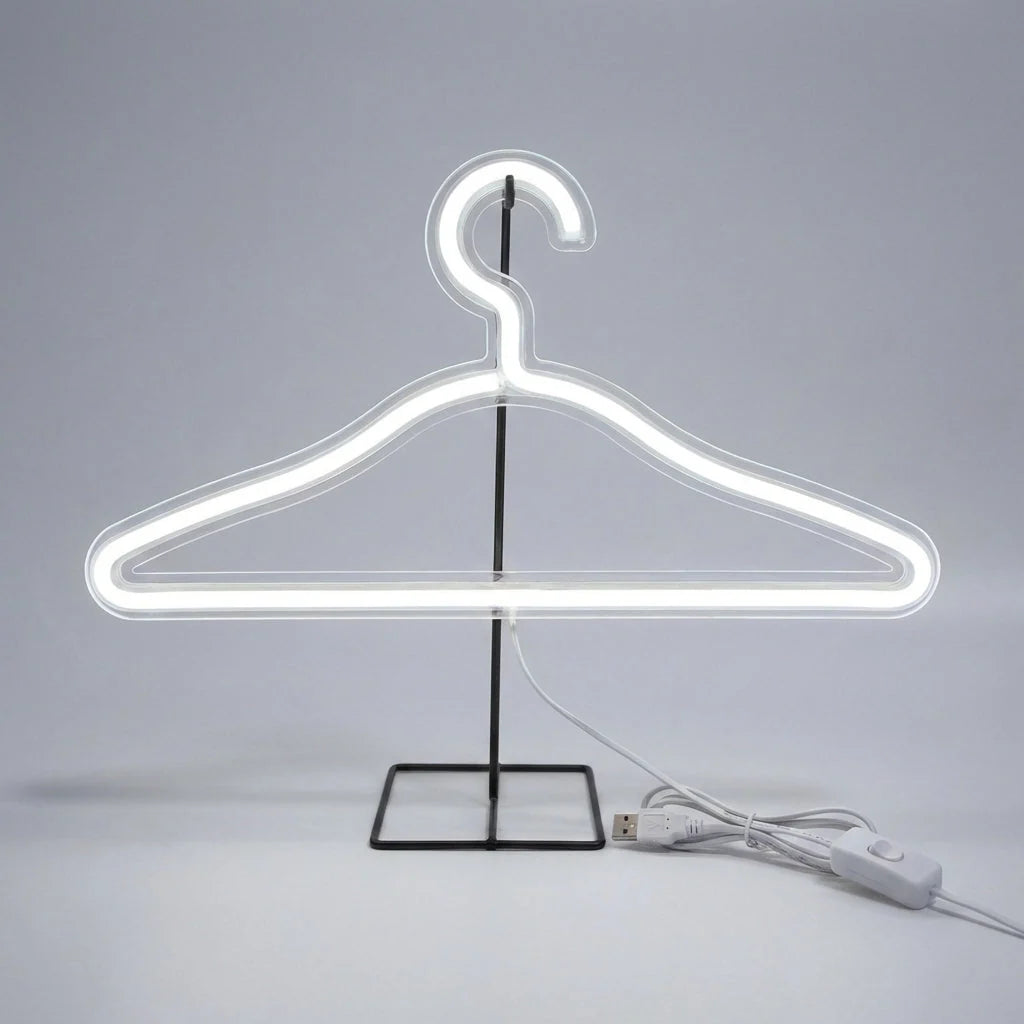 Hanger Lamp | Neon Silhouette LED & USB-Powered
