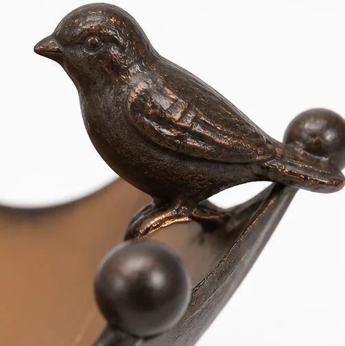 Hanging Bird Feeder & Bath | Rust-Resistant Iron