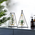 Hanging Candle Holder | Diamond-Faceted Metal