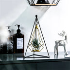Hanging Candle Holder | Diamond-Faceted Metal