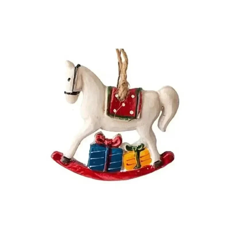 Hanging Christmas Stocking | Reindeer & Tree Motifs