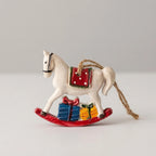 Hanging Christmas Stocking | Reindeer & Tree Motifs
