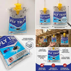 Hanging Fly Trap | Water-Soluble Bait & Disposable