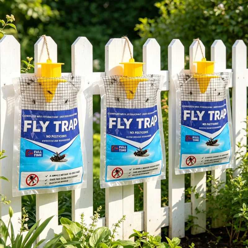 Hanging Fly Trap | Water-Soluble Bait & Disposable