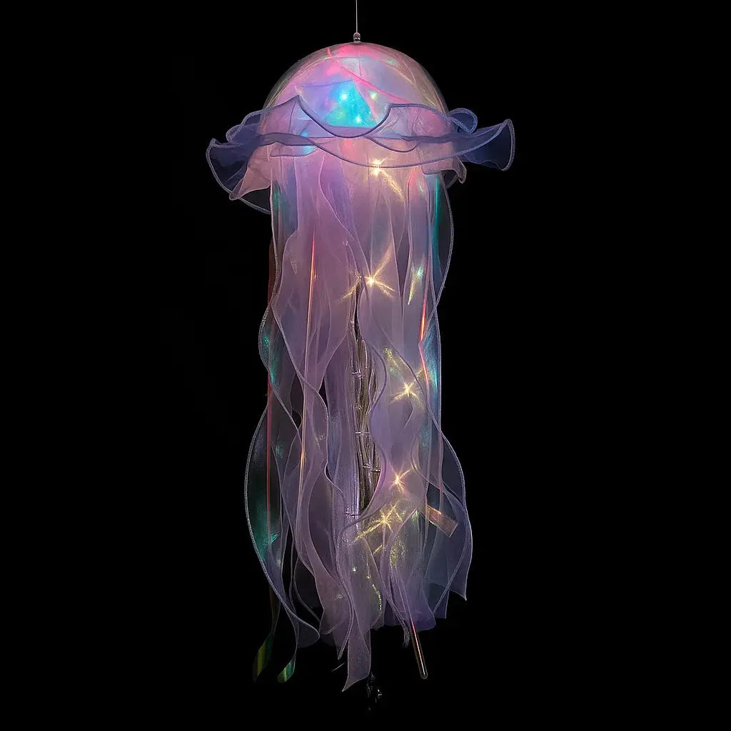 Hanging Jellyfish Lamp | Colorful LED & Battery-Powered | 50 x 20 x 20 cm