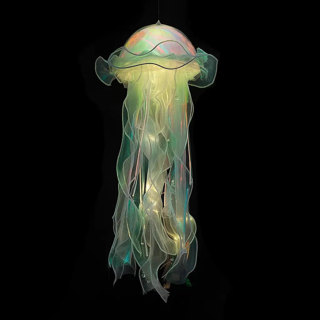 Hanging Jellyfish Lamp | Colorful LED & Battery-Powered | 50 x 20 x 20 cm