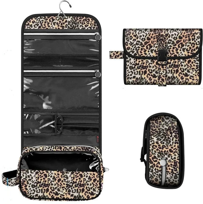 Hanging Makeup Organizer | Detachable Roll-Up & Water-Resistant | Travel Size