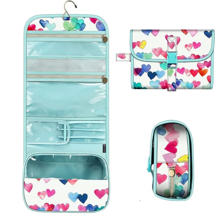 Hanging Makeup Organizer | Detachable Roll-Up & Water-Resistant | Travel Size
