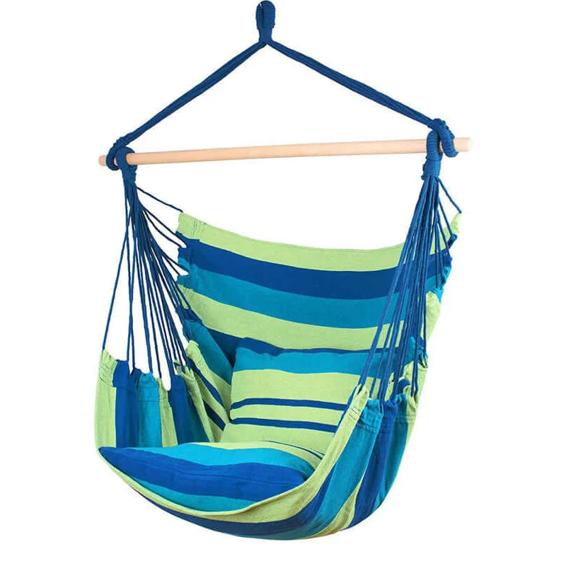 Hanging Rope Swing Chair | Premium Cotton & Macramé | 150 kg Capacity