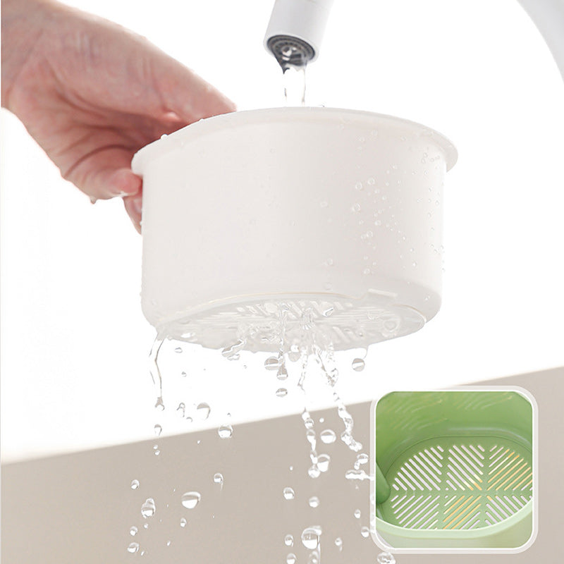 Hanging Sink Strainer | Stainless Steel Mesh | Push-Button Release
