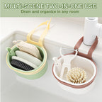 Hanging Sink Strainer | Stainless Steel Mesh | Push-Button Release