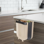 Hanging Trash Can | Foldable Hook-Mount & One-Hand Lid