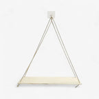 Hanging Wall Shelf | Rustic Rope Support | Wooden Board