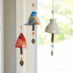 Hanging Wind Chime | Resin Bird & Soothing Sound | Six Designs