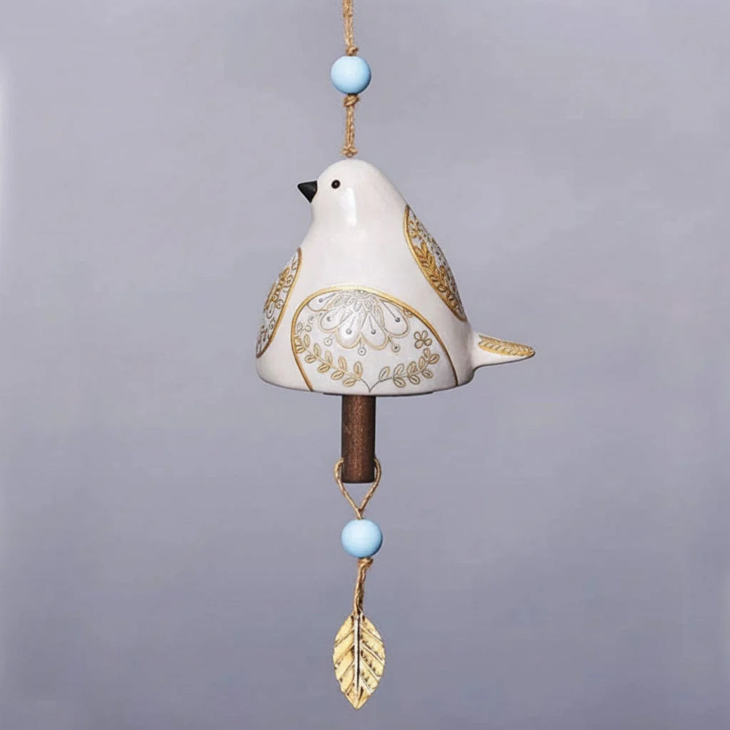 Hanging Wind Chime | Resin Bird & Soothing Sound | Six Designs