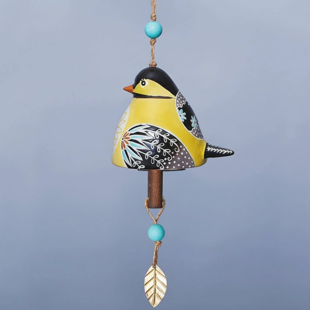 Hanging Wind Chime | Resin Bird & Soothing Sound | Six Designs