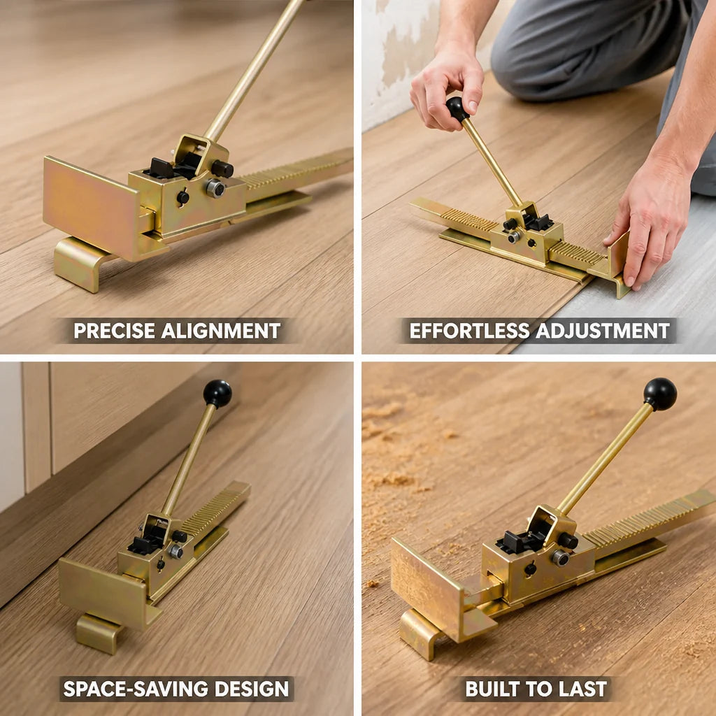 Hardwood Plank Lifter | Ratchet Mechanism & Ergonomic Handle | Compact