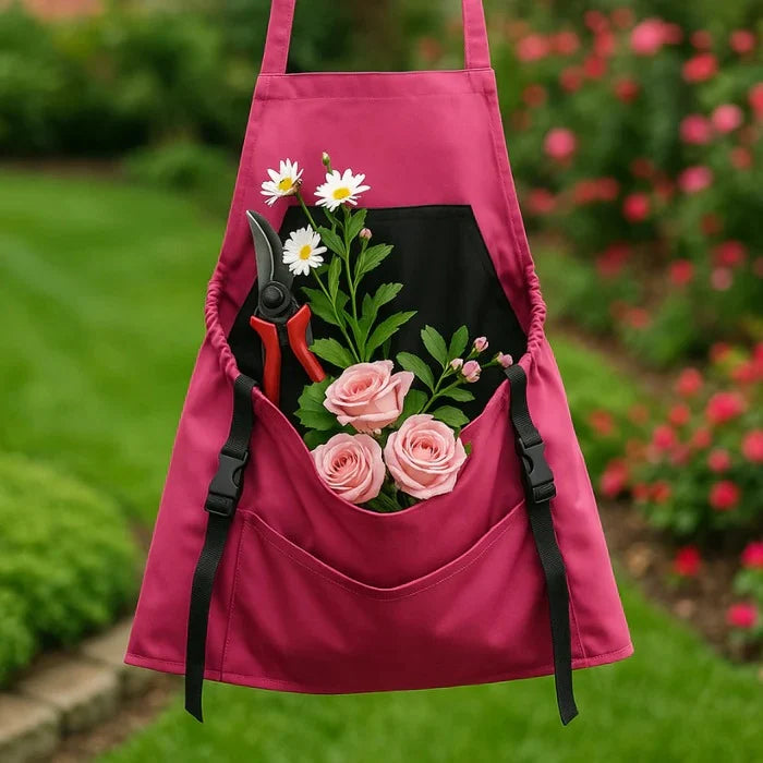 Harvesting Apron | Drop-Release Pouch & Water-Resistant Lining | Adjustable Straps