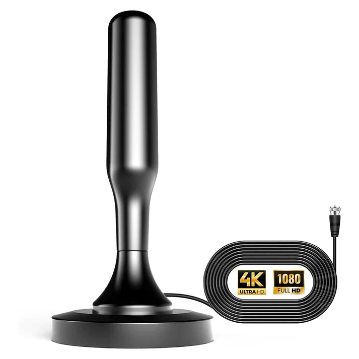 HDTV Antenna | 25dBi High-Gain & Magnetic Mount | 300-Mile Range