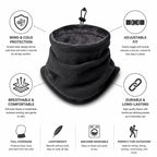 Head & Neck Warmer | Windproof & Fleece-Lined | Adjustable Back Buckle