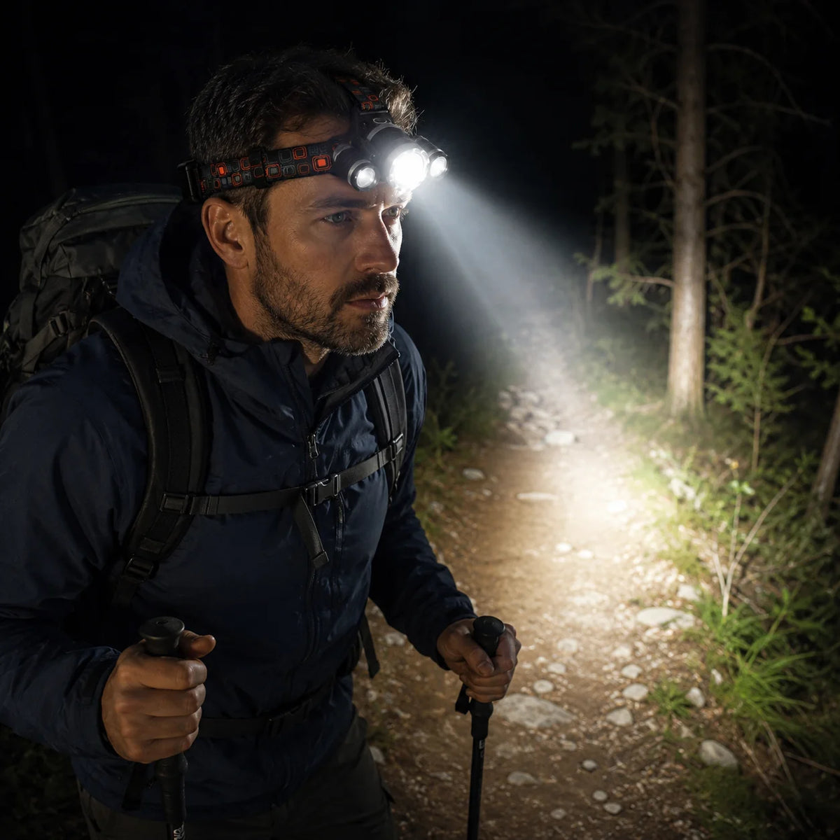 Headlamp | USB-Rechargeable Triple LED & 4 Modes