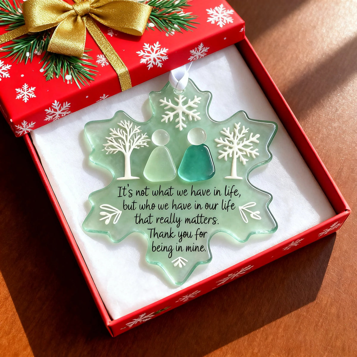Heart Ornament | Handmade Real Sea Glass & Acrylic Backing