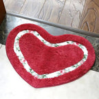 Heart-Shaped Bath Mat