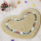 Heart-Shaped Bath Mat