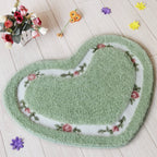 Heart-Shaped Bath Mat