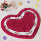 Heart-Shaped Bath Mat