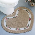 Heart-Shaped Bath Mat