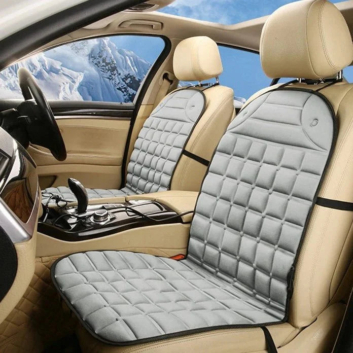 Heated Car Seat Cushion | Adjustable Temperature Control & Anti-Slip Backing | 12V Vehicle Power