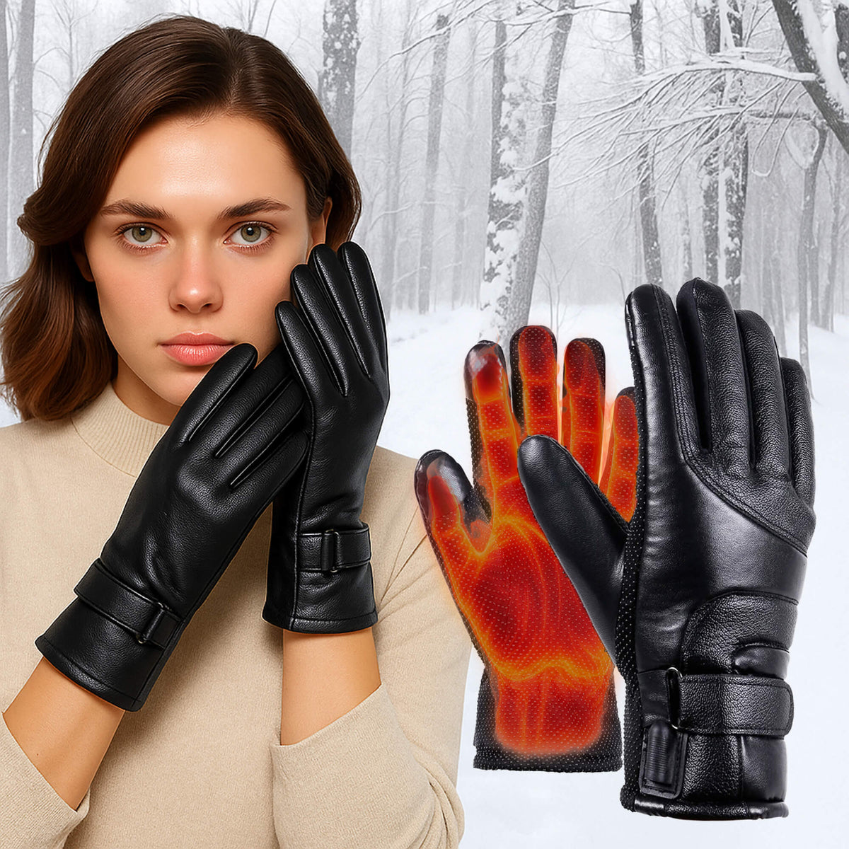Heated Gloves | USB-Rechargeable & Waterproof | Women's