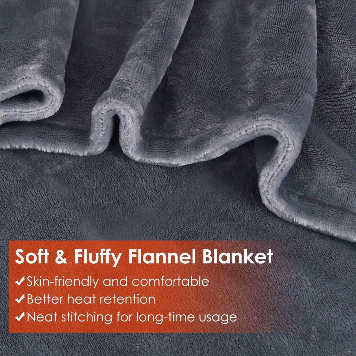 Heated Poncho Wrap | USB-Powered & 3 Heat Settings | Zipper Closure