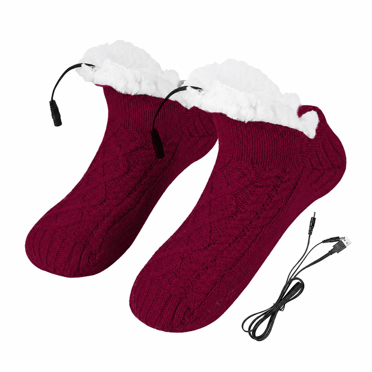 Heated Slipper Socks | USB-Powered & Non-Slip | One Size Fits Most
