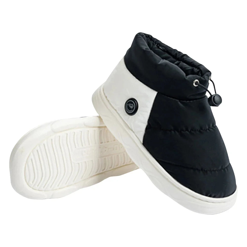 Heated Slippers | Rechargeable Adjustable Heat & Non-Slip Soles